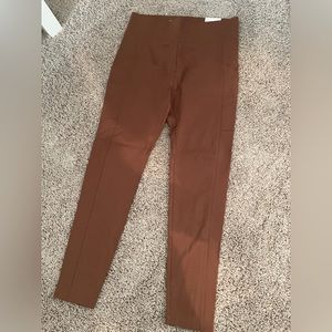 Tan leggings from the Loft.